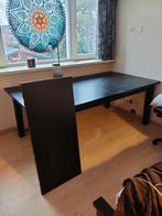 Zwarte uittrekbare tafel, Ophalen, Gebruikt, 100 tot 150 cm, 150 tot 200 cm