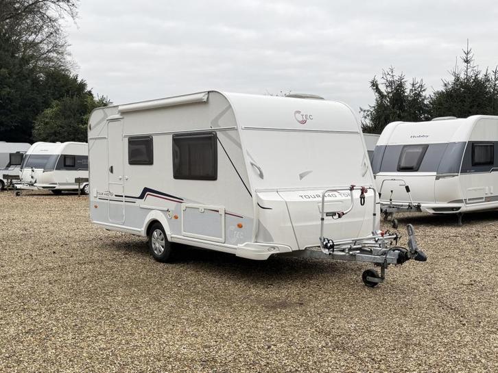 TEC Tour 440 TDF Mover fietsendr topstaat, Caravans en Kamperen, Caravans, Bedrijf, tot en met 4, 750 - 1000 kg, Treinzit, T.E.C.