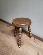Oud bruin plantentafeltje / tafeltje, Ophalen of Verzenden, Gebruikt, Hout