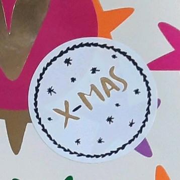 Sluitstickers kerst stickers xmas sterretjes wensetiketten beschikbaar voor biedingen
