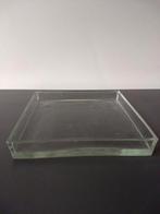 Zware vierkante glazen schaal, Ophalen of Verzenden, Vierkant, Glas