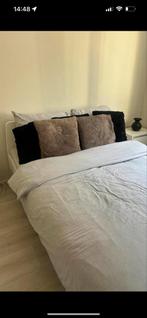 Ikea bed aksvoll 140x200, Ophalen, Gebruikt, Wit, Tweepersoons