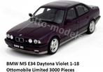 Ottomobile Bmw E34 M5 Daytona Violet 1/3000 1:18 Nieuw, Hobby en Vrije tijd, Modelauto's | 1:18, Nieuw, OttOMobile, Ophalen of Verzenden