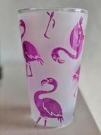 Glas Cerve met Flamingo's, Ophalen of Verzenden, Zo goed als nieuw, Frisdrankglas