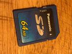 Sd kaart, Panasonic, 64 MB (vintage), Audio, Tv en Foto, Fotografie | Geheugenkaarten, Ophalen, SD, Gebruikt, Panasonic