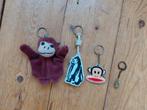 Sleutelhangers aapjes apen Paul Frank Gorilla, Ophalen of Verzenden, Gebruikt, Knuffel of Figuurtje