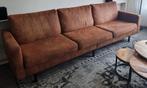 Bank Collin 4-zits - cognac, Ophalen, 250 tot 300 cm, Gebruikt, 75 tot 100 cm