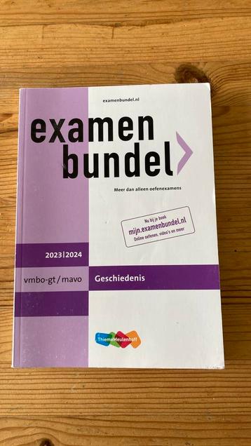 Geschiedenis examenbundel VMBO-GT beschikbaar voor biedingen