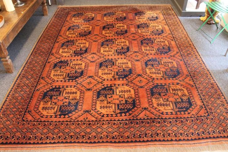 Brocante - Fantastisch Vintage tapijt, Ersari!, Huis en Inrichting, Stoffering | Tapijten en Kleden, Gebruikt, 200 cm of meer