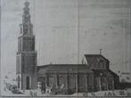 Gravure Martinikerk, St Maarten in Groningen, Harrewijn 1750, Antiek en Kunst, Verzenden