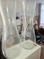 2x Pia Ansell Vaas met Handgebaren - IKEA deur, Huis en Inrichting, Woonaccessoires | Vazen, Ophalen, 50 tot 75 cm, Wit, Glas