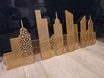 Mooie metalen wanddecoratie, skyline, New York 122x50cm, Huis en Inrichting, Woonaccessoires | Wanddecoraties, Ophalen, Zo goed als nieuw
