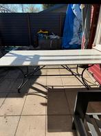 220/100 cm mooi weinig gebruikt graniet tafel, Tuin en Terras, Tuintafels, Ophalen of Verzenden, Zo goed als nieuw, Rechthoekig