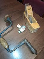 Oude schaaf, stempel en klem, Antiek en Kunst, Ophalen