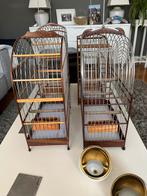 Surinaamse vogelkooien 4 stuks, Dieren en Toebehoren, Ophalen, Zo goed als nieuw, Hout, Vogelkooi