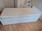 IKEA SLÄKT uitschuifbaar bed 90x200, Huis en Inrichting, Ophalen, 90 cm, Eenpersoons, Wit