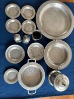 Verzameling van zilvertin,, Antiek en Kunst, Ophalen of Verzenden, Zilver