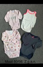 4 rompers. Maat 50/56, Kinderen en Baby's, Babykleding | Maat 50, Ophalen of Verzenden, Zo goed als nieuw, Meisje, Nacht- of Onderkleding