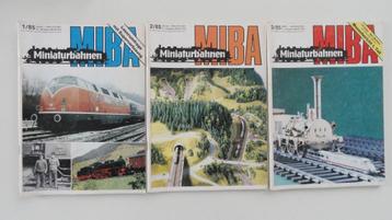MIBA - Miniaturbahnen 8 nummers 1985 - NETTE STAAT beschikbaar voor biedingen