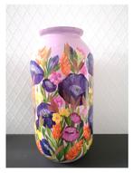 Handgeschilderde Bloemenvaas, Overige kleuren, Aardewerk of Porselein, Nieuw, Ophalen of Verzenden
