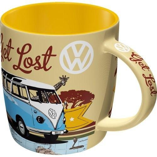 Volkswagen lets get lost Bulli busje reclame mok koffiebeker, Ophalen of Verzenden, Nieuw, Auto's