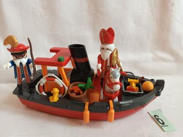 Playmobil 5206 Stoomboot Sinterklaasboot Pakjesboot Compleet beschikbaar voor biedingen