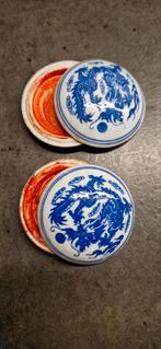 chinese rode zegelstempel in potje, Antiek en Kunst, Ophalen
