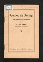 Boekwerkje tegen de 1e Wereldoorlog God en Oorlog, Oenkerk., Verzamelen, Ophalen of Verzenden, Zo goed als nieuw