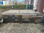 Betonblokken 15x15x45 cm - Ideaal voor tuin of bouw, Ophalen of Verzenden, Gebruikt, Beton