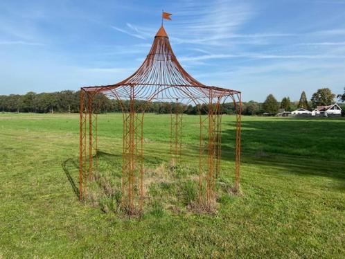 Prieel,(Tuin) Paviljoen zware uitvoering, massief staal, Tuin en Terras, Tuinhuizen, Zo goed als nieuw, Overige typen, Metaal