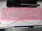 Roze toetsenbord met usb aansluiting, Computers en Software, Toetsenborden, Ophalen of Verzenden, Zo goed als nieuw