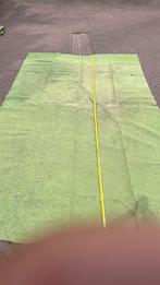 Vintage jute groene camping vloerkleden, Caravans en Kamperen, Kampeeraccessoires, Ophalen, Gebruikt