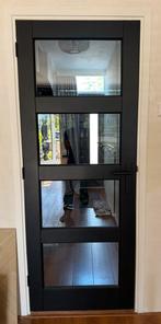 Binnendeur met glas, Ophalen, Minder dan 80 cm, Binnendeur, Zo goed als nieuw