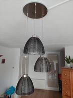 Moderne ronde hanglamp set van drie, Huis en Inrichting, Ophalen of Verzenden, Zo goed als nieuw, Glas, Minder dan 50 cm