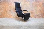 Refurbished zwarte leren Jori Mensana relaxfauteuil np 5000, Huis en Inrichting, Fauteuils, Ophalen, Jori, 100 tot 125 cm, Design