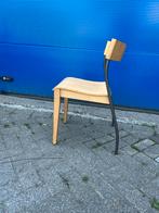 Mooie partij designstoelen stapelbaar, Ophalen, Bruin, Metaal, Vijf, Zes of meer stoelen