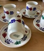 Kop en schotel boerenbont, Huis en Inrichting, Keuken | Servies, Ophalen of Verzenden, Zo goed als nieuw, Kop(pen) en/of Schotel(s)