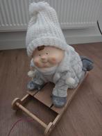 Schattig beeldje van een kind op een slee, Diversen, Kerst, Ophalen, Zo goed als nieuw