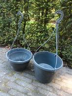 2 hangpotten hangpot hang potten pot met waterreservoir 27cm, 25 tot 40 cm, Kunststof, Gebruikt, Tuin