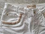 MOS MOSH SHORT KORTE BROEK wit 27 stretch goud koper accent, Ophalen, MOS MOSH, Kort, Wit