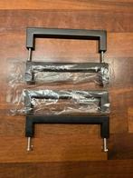 4 zwarte RVS handgrepen 12,8 cm NIEUW, Minder dan 50 cm, Ophalen of Verzenden, Zo goed als nieuw, Minder dan 25 cm