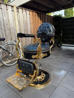 Barber stoel, Huis en Inrichting, Stoelen, Gebruikt, Zwart, Leer, Ophalen of Verzenden