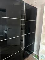 2x schuifdeur pax kast, Ophalen, 200 cm of meer, 50 tot 75 cm, Glas