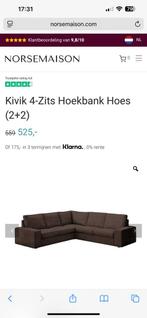 Velvet bruine hoezen voor Kivik bank en hocker (nieuw), Huis en Inrichting, Banken | Bankstellen, Ophalen, 75 tot 100 cm, Zo goed als nieuw