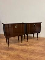 DK Vintage Palissander Nachtkastjes - Mid Century Design, Ophalen, Gebruikt, Minder dan 45 cm, 55 tot 70 cm