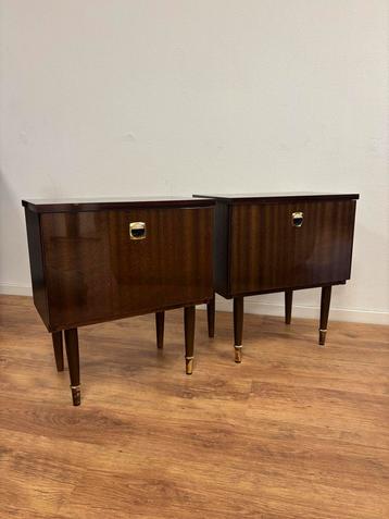 DK Vintage Palissander Nachtkastjes - Mid Century Design beschikbaar voor biedingen