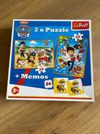 Puzzel en memory paw patrol, Ophalen of Verzenden, 10 tot 50 stukjes, Zo goed als nieuw, 2 tot 4 jaar