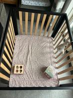 Cabino Box Nova Zwart Naturel incl boxmatras en 2 boxkleden, Ophalen, Gebruikt, Rechthoekig, In hoogte verstelbaar