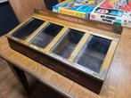 Antiek sigarenkist toonbank display humidor, Verzamelen, Rookartikelen, Aanstekers en Luciferdoosjes, Ophalen, Gebruikt