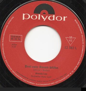 Brenda Lee No My Boy & 3 Rote Rosen 2x DUITS Gezongen 7 Inch beschikbaar voor biedingen